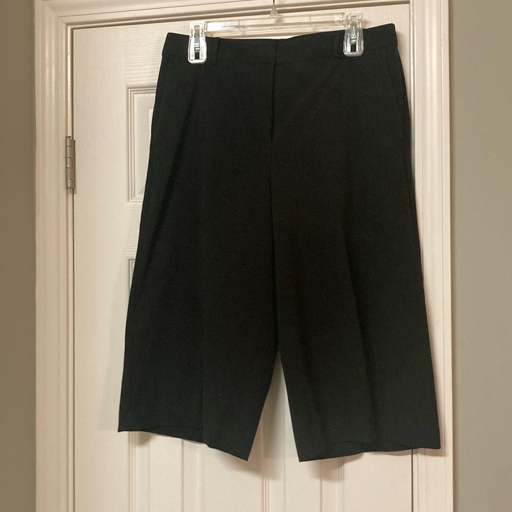Woven cropped gaucho pant